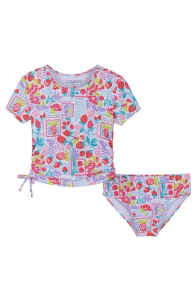 Andy & Evan Kids' Fruit Print Two-piece Rashguard Swimsuit In Multi