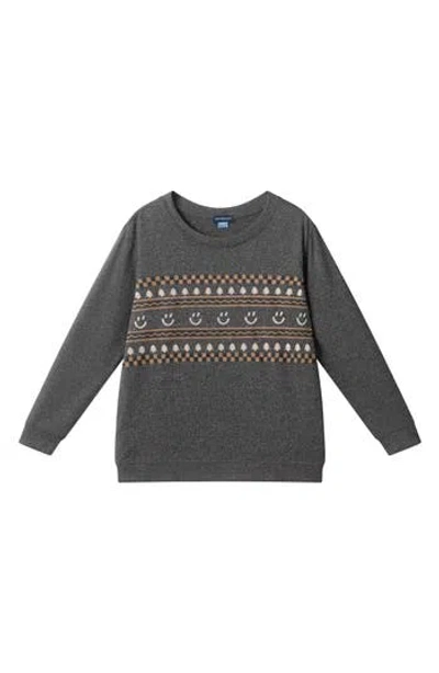 Andy & Evan Kids' Graphic Sweatshirt In Gray