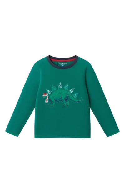 Andy & Evan Kids' Holiday Long Sleeve T-shirt In Green