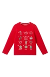 Andy & Evan Kids' Holiday Long Sleeve T-shirt In Red