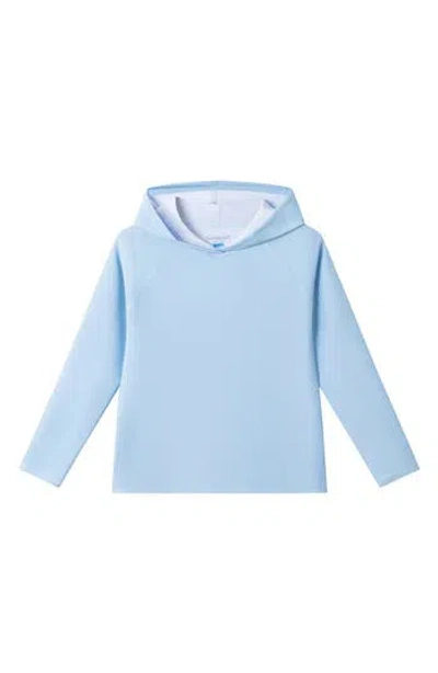 Andy & Evan Kids' Hooded Rashguard Top In Blue