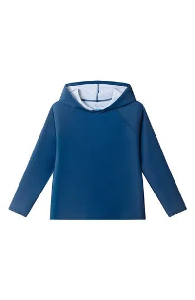 Andy & Evan Kids' Hooded Rashguard Top In Blue