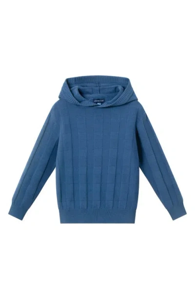 Andy & Evan Kids' Hooded Sweater In Blue