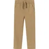 Andy & Evan Kids' Hybrid Drawstring Waist Pants In Khaki