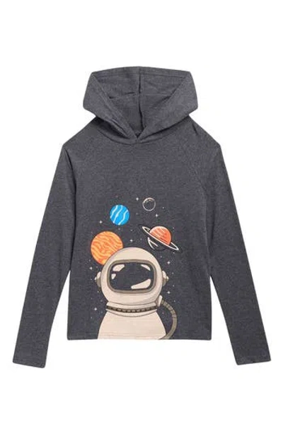 Andy & Evan Kids' Long Sleeve Hoodie Tee In Blue