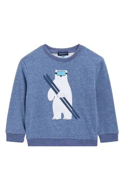 Andy & Evan Kids' Polar Bear Sweater In Blue