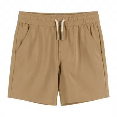 Andy & Evan Kids Pull-on Hybrid Shorts In Beige In Brown