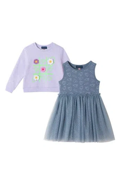 Andy & Evan Kids' Pullover Sweater & Foil Dress Set