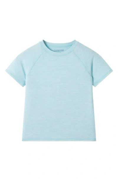 Andy & Evan Kids' Raglan Sleeve Upf 50+ Rashguard In Blue