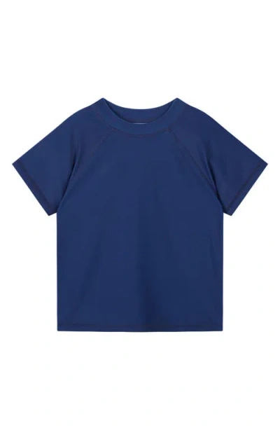 Andy & Evan Kids' Raglan Sleeve Upf 50+ Rashguard In Blue