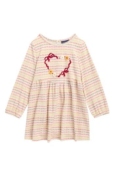 Andy & Evan Kids' Stretch Cotton Jersey Dress In Neutral