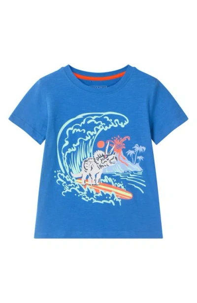 Andy & Evan Kids' Stripe Graphic Pocket T-shirt In Blue