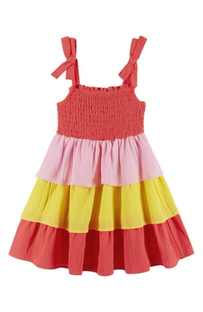 Andy & Evan Babies'  Kids' Tiered Ruffle Dress In Multi