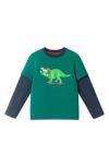 Andy & Evan Kids' Twofer Graphic T-shirt In Green