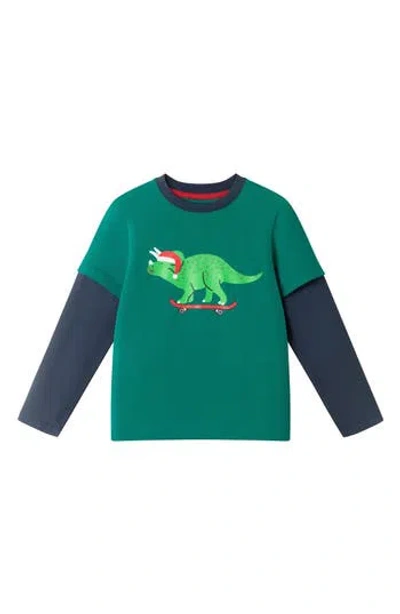 Andy & Evan Kids' Twofer Graphic T-shirt In Green