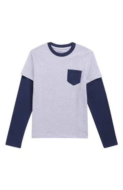 Andy & Evan Kids' Two-fer Long Sleeve Tee In Multi