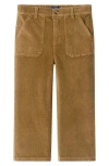 Andy & Evan Kids' Wide Leg Corduroy Pants In Brown