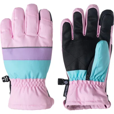 Andy & Evan Kids' Winter & Ski Zip Gloves In Pink