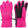 Andy & Evan Kids' Zip Gloves In Pink