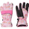 Andy & Evan Kids' Zip Gloves In Pink