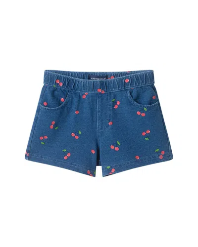 Andy & Evan Knit Denim Short In Multi