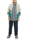 Andy & Evan Little Boy's & Boy's 3-piece Shirt, Pants & Sweater Set In White