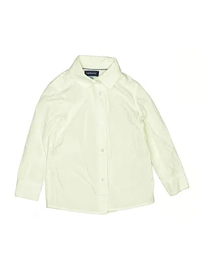 Pre-owned Andy & Evan Kids' Long Sleeve Button Down Shirt In Green