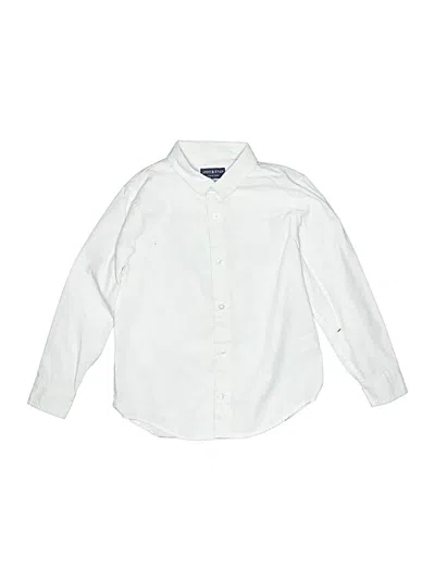 Pre-owned Andy & Evan Kids' Long Sleeve Button Down Shirt In White