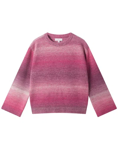 Andy & Evan Ombre Bell-sleeve Wool-blend Sweater In Pink