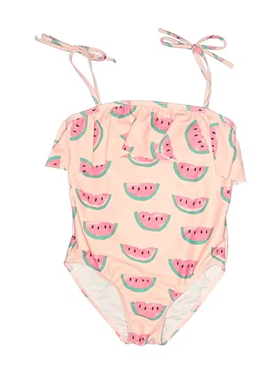 Pre-owned Andy & Evan Kids' One Piece Swimsuit In Pink