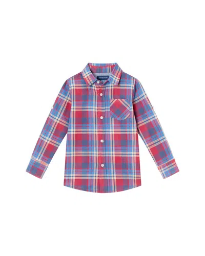 Andy & Evan Plaid Button Shirt In Multi