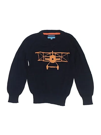 Pre-owned Andy & Evan Kids' Pullover Sweater In Blue