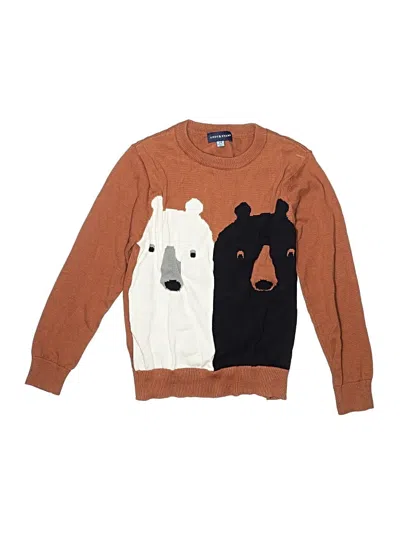 Pre-owned Andy & Evan Kids' Pullover Sweater In Brown