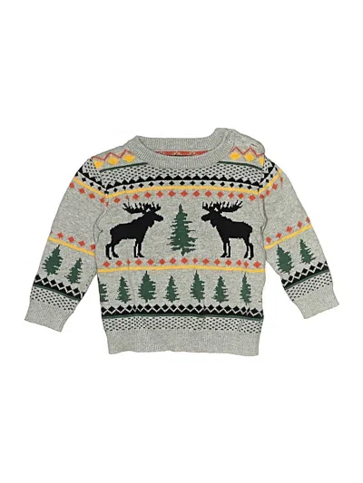 Pre-owned Andy & Evan Babies' Pullover Sweater In Gray