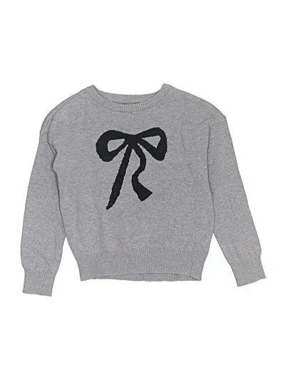 Pre-owned Andy & Evan Kids' Pullover Sweater In Gray