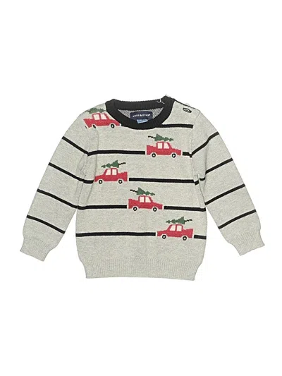 Pre-owned Andy & Evan Kids' Pullover Sweater In Gray