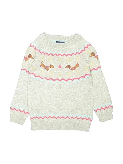Pre-owned Andy & Evan Kids' Pullover Sweater In Ivory