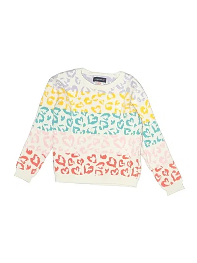 Pre-owned Andy & Evan Kids' Pullover Sweater In White