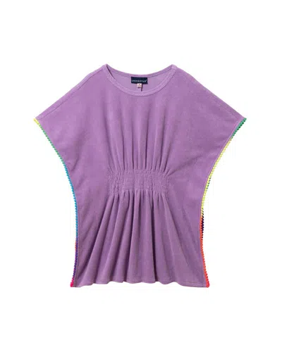 Andy & Evan Purple Terry Cover-up In Multi
