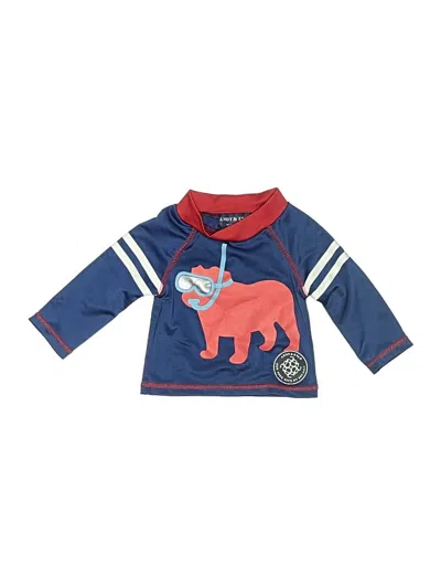 Pre-owned Andy & Evan Babies' Rash Guard In Blue