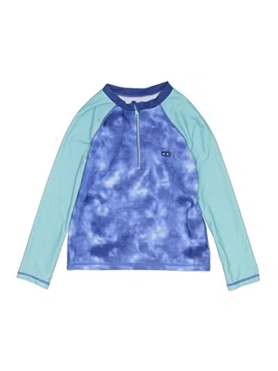 Pre-owned Andy & Evan Kids' Rash Guard In Blue