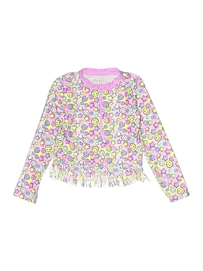 Pre-owned Andy & Evan Kids' Rash Guard In Purple