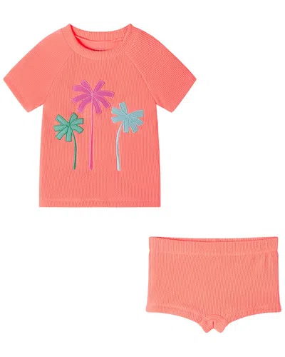 Andy & Evan Kids' Rashguard Set In Pink