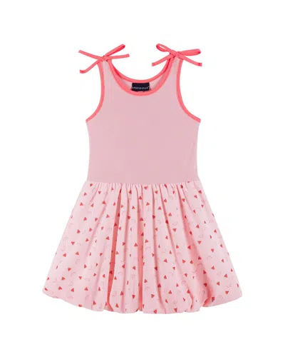 Andy & Evan Girls' Bubble Dress - Little Kid In Pink