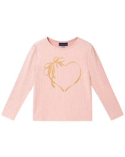 Andy & Evan Rib T-shirt In Pink