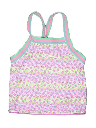 Pre-owned Andy & Evan Kids' Sleeveless Top Pink Halter Neckline Tops