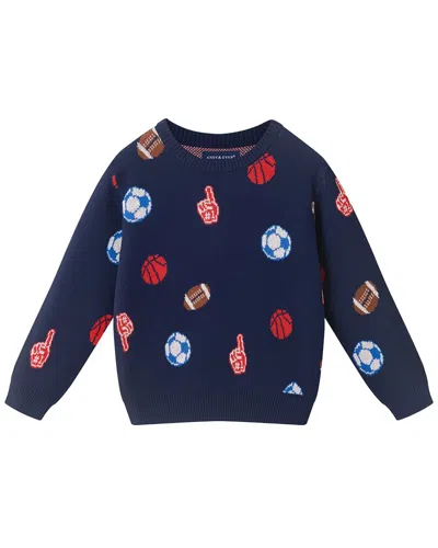 Andy & Evan Sports Sweater In Blue