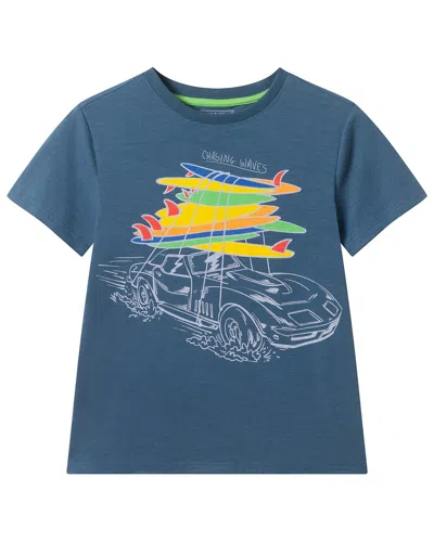 Andy & Evan Surfing Graphic T-shirt In Blue