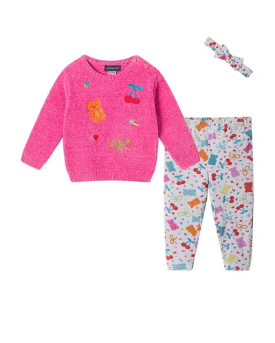 Andy & Evan Sweater & Legging Set In Pink