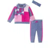Andy & Evan Sweater, Joggers & Headband Set In Multi